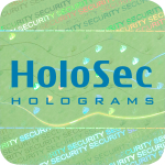Design 1 Green hologram with blue logo