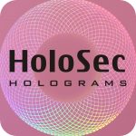 Design 2 Pink hologram with black logo