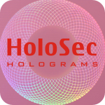 Design 2 Pink hologram with red logo