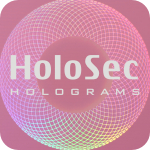 Design 2 Pink hologram with silver logo